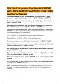 TFM Fire Extinguisher Rule Test &lpar;QUESTIONS WITH 100&percnt; CORRECT ANSWERS&rpar; &lpar;2024 &sol; 2025&rpar; &lpar;Verified by Experts&rpar; 