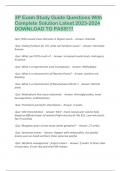 3P Exam Study Guide Questions With  Complete Solution Latest 2023-2024  DOWNLOAD TO PASS&excl;&excl;&excl;&excl;