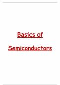 Basics of Semiconductors