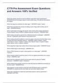 C779 Pre Assessment Exam Questions and Answers 100&percnt; Verified