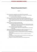 Physical Assessment Exam 1 summary 2024 update