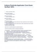 Indiana Pesticide Applicator Core Exam