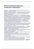 National Pesticide Applicator Certification