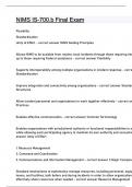 NIMS IS-700&period;b Final Exam Questions and answers latest update 