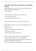 CSD 210 Exam 4 Study Guide questions with complete solutions&period;