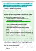 Leading And Managing In Nursing 8th Edition Yoder Wise Test Bank &comma; All Chapters LATEST UPDATE 2023 Test Bank for Leading and Managing in Nursing 8th Edition by Yoder Wise &lpar;chapters 1-30&rpar; complete