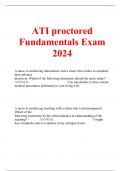 ATI proctored Fundamentals Exam 2024   A nurse is reinforcing information with a client who wishes to complete their advance directives. Which of the following statements should the nurse make? -             ANSWER                                         