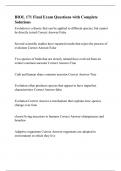 BIOL 171 Final Exam Questions with Complete Solutions&period;