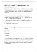 BIOD 151 Module 3 Exam Questions with Correct Answers.