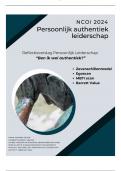 NCOI geslaagde module Reflectieverslag Persoonlijk Leiderschap 2024 &sol; Ben ik wel authentiek&quest; &sol; Barrett value test&comma; ego scan&comma; MBTI scan en meer&comma; geslaagd cijfer 8