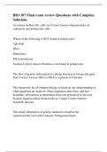 BIO 207 Final exam review Questions with Complete Solutions.