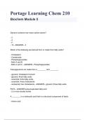 Portage Learning Chem 210 Biochem Module 5 With correct scholarly solution 