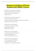 Dinosaurs & Life History TOP Exam Questions And CORRECT Answers