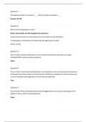 Portage Learning BIOD 210 Genetics Final Exam. Questions and Answers