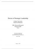 Doctor of Strategic Leadership Liberty University School of Business