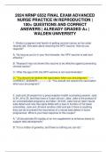 2024 NRNP 6552 FINAL EXAM ADVANCED NURSE PRACTICE IN REPRODUCTION &vert; 100&plus; QUESTIONS AND CORRECT ANSWERS &vert; ALREADY GRADED A&plus; &vert; WALDEN UNIVERSITY