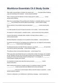 Workforce Essentials Ch&period;5 Study Guide