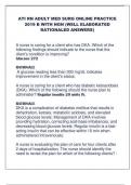 ATI RN ADULT MED SURG ONLINE PRACTICE  2019 B WITH NGN &lpar;WELL ELABORATED  RATIONALED ANSWERS&rpar;