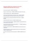  Sanitation, Disinfection, sterilization section PSI COSMETOLOGY PRACTICE TEST 26 Q & A,100% CORRECT