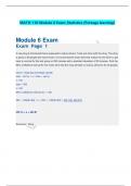 MATH 110 Module 6 Exam_Statistics (Portage learning) Module 6 Exam