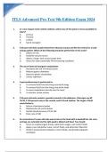 ITLS Advanced Pre-Test 9th Edition Exam 2024