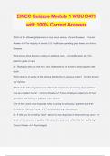 ElNEC Quizzes Module 1 WGU C475 with 100% Correct Answers