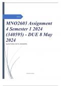 MNO2603 Assignment 4 Semester 1 2024 (340595) - DUE 8 May 2024