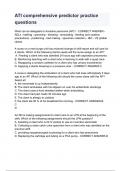ATI comprehensive predictor practice questions&period;