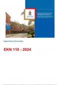 EKN 110 - 2024 study guide