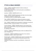 FTCE k-6 Math NAVAED questions & answers