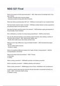 NSG 527 &sol; NSG 527 FINAL ACTUAL EXAM QUESTION AND ANSWERS WITH LATEST UPDATES 2024&sol;2025 &lpar;100&percnt; VERIFIED SOLUTIONS&rpar; ALL BUNDLED HERE&excl;&excl;&excl;