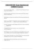 CHLH 200 TOP Exam Questions and  CORRECT Answers