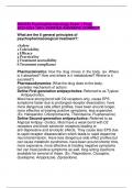 NSG552 Psychopharmacology Exam 1 Prep 2023-2024 100% VERIFIED ANSWERS CORRECT