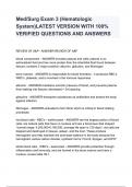 Med&lowbar;Surg Exam 3 &lpar;Hematologic System&rpar;LATEST VERSION WITH 100&percnt; VERIFIED 