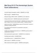 Med Surg CH 15 The Hematologic System Exam &lpar;elaborations&rpar;