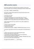 ABO practice exams questions & answers