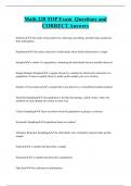 Math 220 TOP Exam Questions and  CORRECT Answers