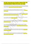 ATI RN Comprehensive Predictor Retake 2023 -PN COMPREHENSIVE PREDICTOR 2023 with NGN  