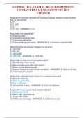 G2 PRACTICE EXAM #2 140 QUESTIONS AND CORRECT DETAILAED ANSWERS 2024 UPDATED