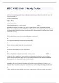 USD N352 Unit 1 Study Guide Practice Questions & 100% Correct Answers With Explanations (graded A+)