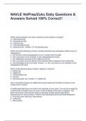 NAVLE VetPrep&sol;Zuku Daily Questions & Answers Solved 100&percnt; Correct&excl;&excl;