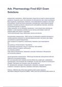 6521 Advanced Pharmacology