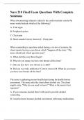 Nurs 210 Final Exam Questions With Complete Solutions