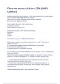 Firearms exam solutions 2024 &lpar;100&percnt; Correct &rpar;