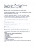 Contraband and Regulatory Crimes &lpar;MCOLES Objectives&rpar; 2024