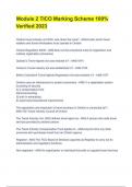 Module 2 TICO Marking Scheme 100&percnt; Verified 2023