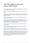 TICO TEST SAMPLE Questions and Answers 2024 &lpar;A&plus;Rated&rpar;