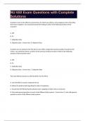 NU 650 Exam Questions with Complete Solutions