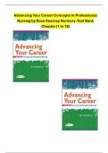Advancing Your Career Concepts In Professional Nursing by Rose Kearney Nunnery -Test Bank Chapter (1 to 19)