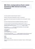 MA Chiro Jurisprudence Exam Latest Questions With Solved Correctly Answers&excl;&excl;